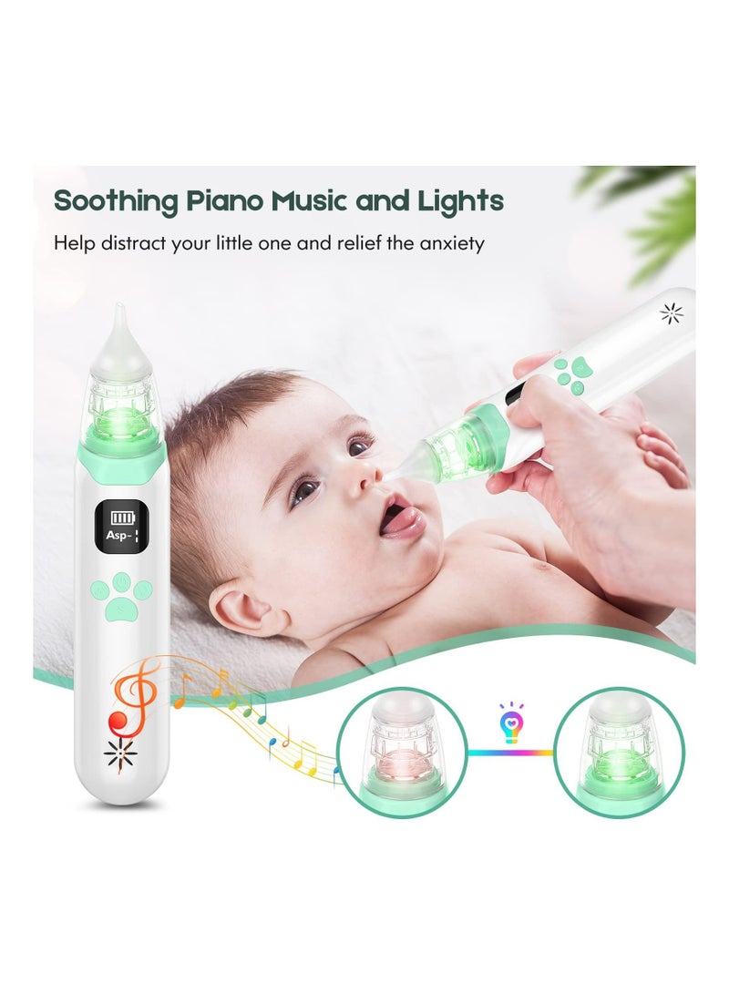 Electric Nasal Aspirator for Baby - Baby Nose Cleaner, Snot Cleaner for Babies Toddlers Infants Newborns Kids with 3 Suction Levels & Music & Light, Automatic Booger Mucus Cleaner Machine - Image 4