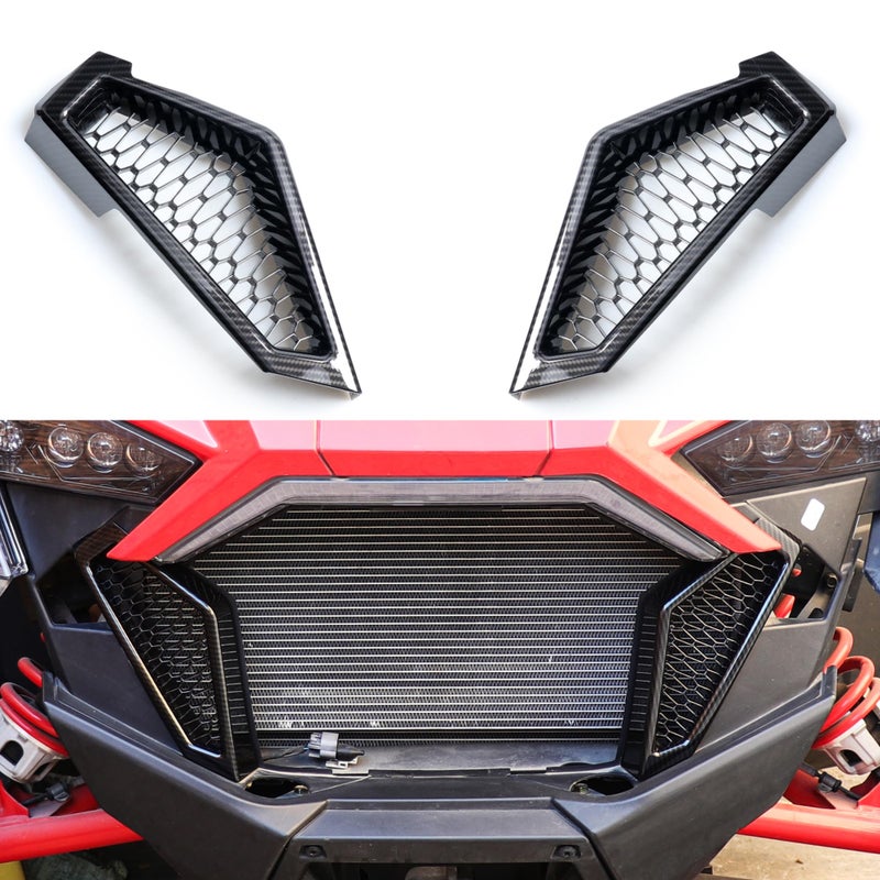 غطاء شبكة الجريل الجانبي الأمامي RERPRO UTV RZR PRO XP متوافق مع 2020 2021 2022 2023 2024 2025 بولاريس RZR PRO XP 4 ملحقات خارجية لحماية المدخل زينة شريط ملصق