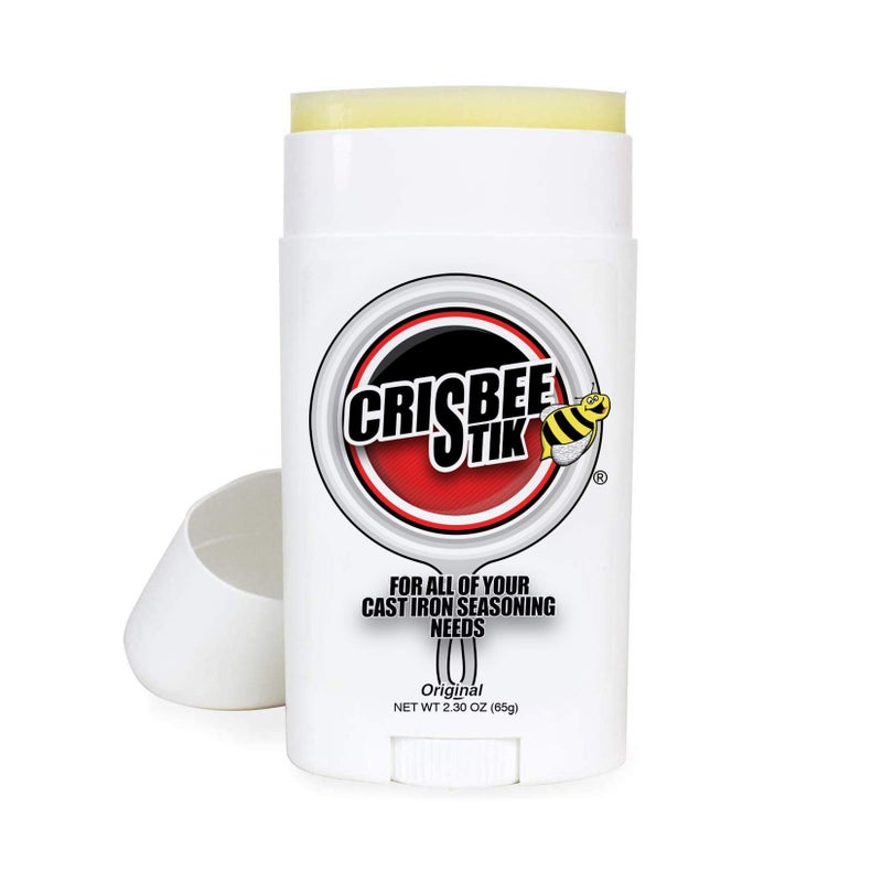 Crisbee StikÂ® Cast Iron and Carbon Steel Seasoning - Family Made in USA - The Cast Iron Seasoning Oil & Conditioner Preferred by Experts - Maintain a Cleaner Non-Stick Skillet - Image 1