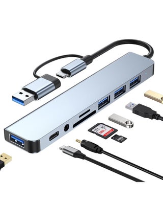 USB C Hub 8 in 1 Type C Adapter USB Splitter Extender with USB A Male to USB C Female USB 3.0 - pzsku/Z4EF4FEADA8B66F38FA11Z/45/_/1721805469/1596a68b-5a06-4c52-8552-c9dcc69db5e1