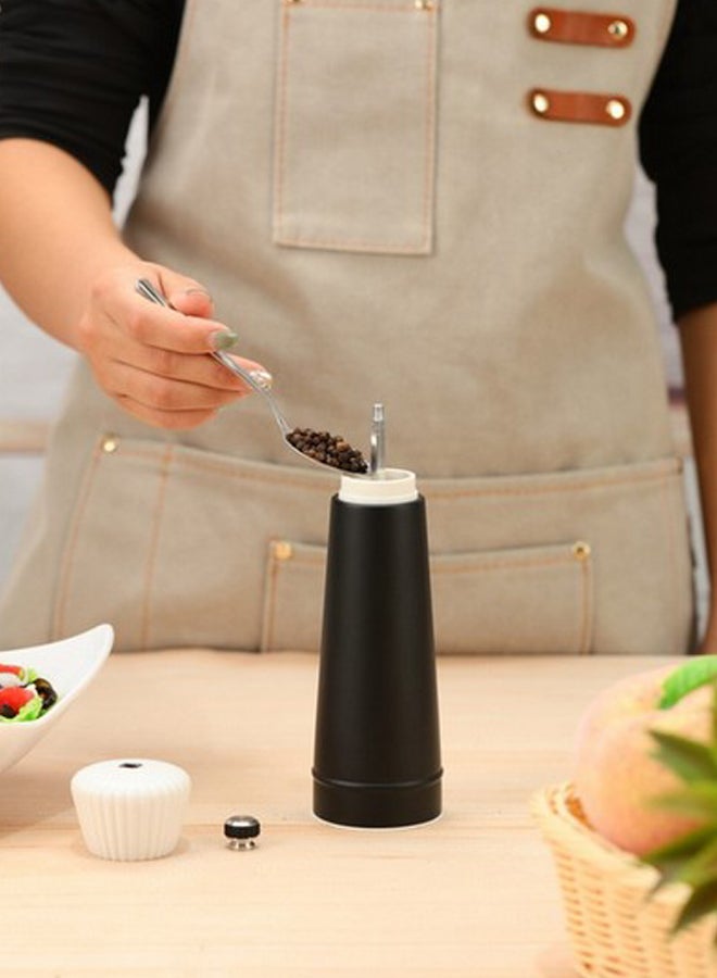 Elemental Kitchen High Quality Easy Grip Salt and Pepper Grinder Jar Coal 7 Inch 897120A201897120A2 - Image 2