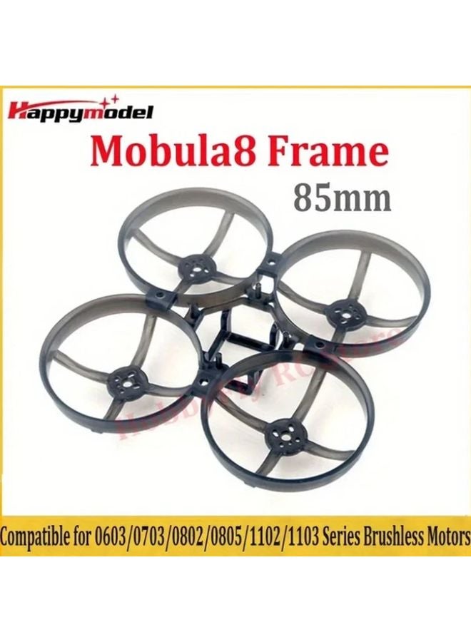 Black Mobula8 85mm Brushless FPV Drone Frame Compatible with 0603 1103 Motors for 2 3S Tinywhoop - Image 3