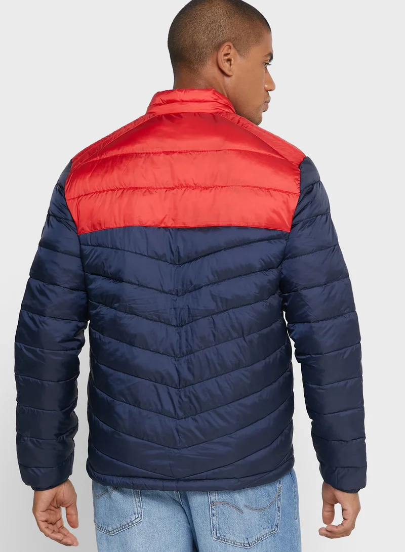 JACK & JONES Colour Block Puffer Jacket