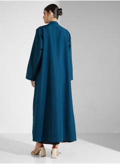 hayas closet V-Neck Embellished Flared Sleeve Abaya  - Image 2