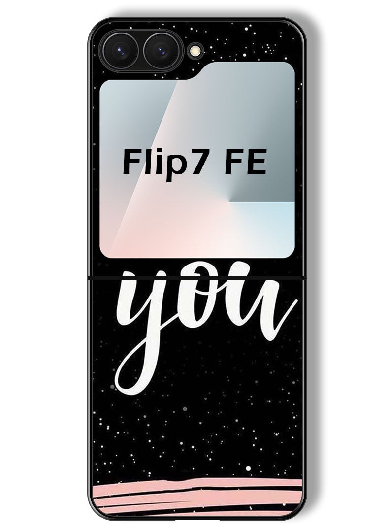 Theodor Case Compatible with Samsung Galaxy Z Flip 7 FE 6.7 Inch Protection Shockproof Bumper Cover You  Heart - Image 1