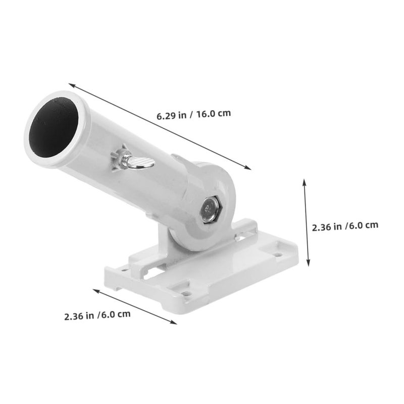 Stainless Steel Flag Pole Holder Wall Mount Bracket Adjustable 2 Pack - Image 3