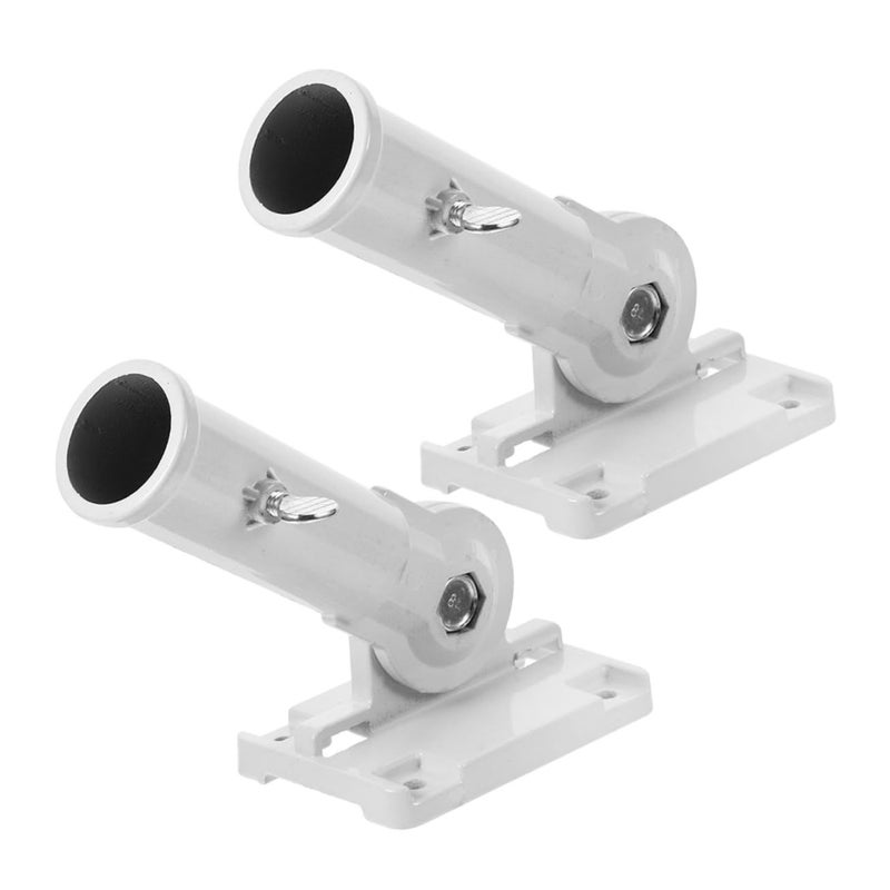 Stainless Steel Flag Pole Holder Wall Mount Bracket Adjustable 2 Pack - Image 2