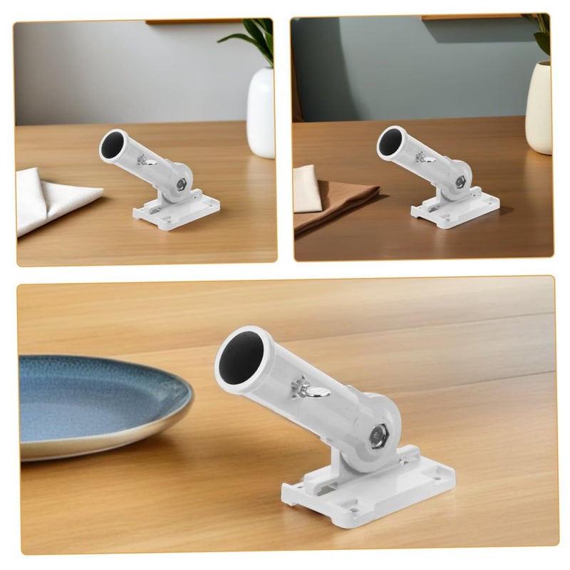 Stainless Steel Flag Pole Holder Wall Mount Bracket Adjustable 2 Pack - Image 4