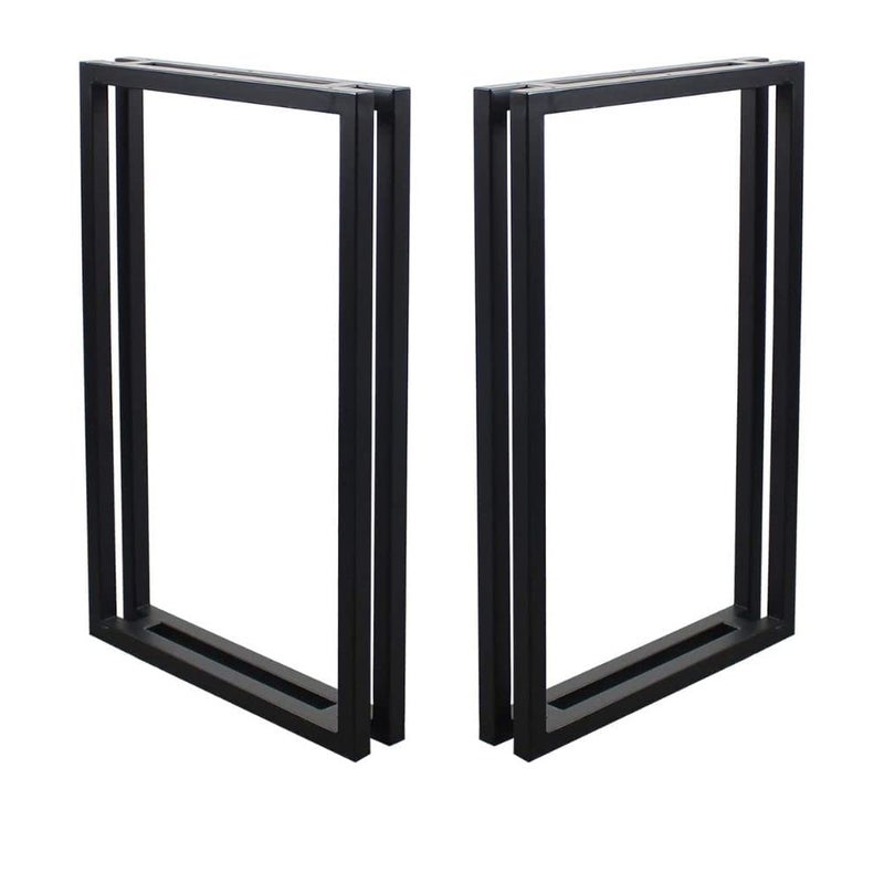 Cartvilla Cartvilla Metal Table Legs Square Tube Table LegsHeavy Duty Desk Legs Dining Table Legs Industrial Furniture LegsModern Coffee Table LegsSet of 2 71 cm Height 45cm WideSquare Shape only Legs - Image 1