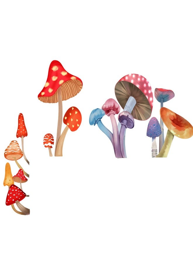 Khakho Mushroom Wall Stickers, Light Switch Decor Decals,Switch Stickers,Mushrooms Glowing Wall Decals, Luminous Wall Decor for Bedroom Living Room Nursery Home Decorations (Mushroom) - Image 1
