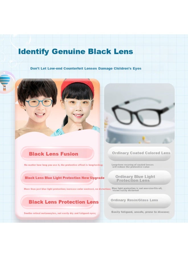 Quark Kids Anti-blue Light Gl Black Uv Protection Anti-radiation Plain Gl 2107-c11 - Image 3