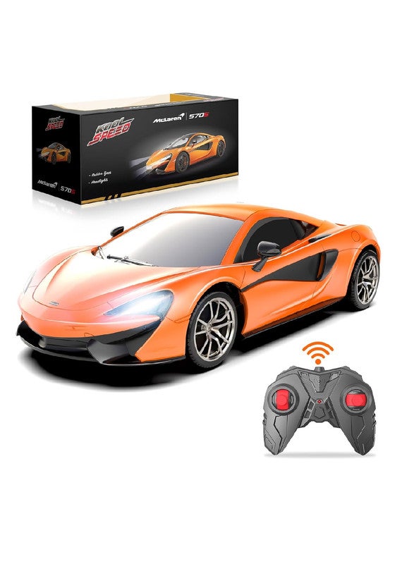 gearbox Kool Speed 1:24 R/C Mclaren 570S Remote Control Sports Car Toys For Kids  3 Years+ (Orange) - Image 2