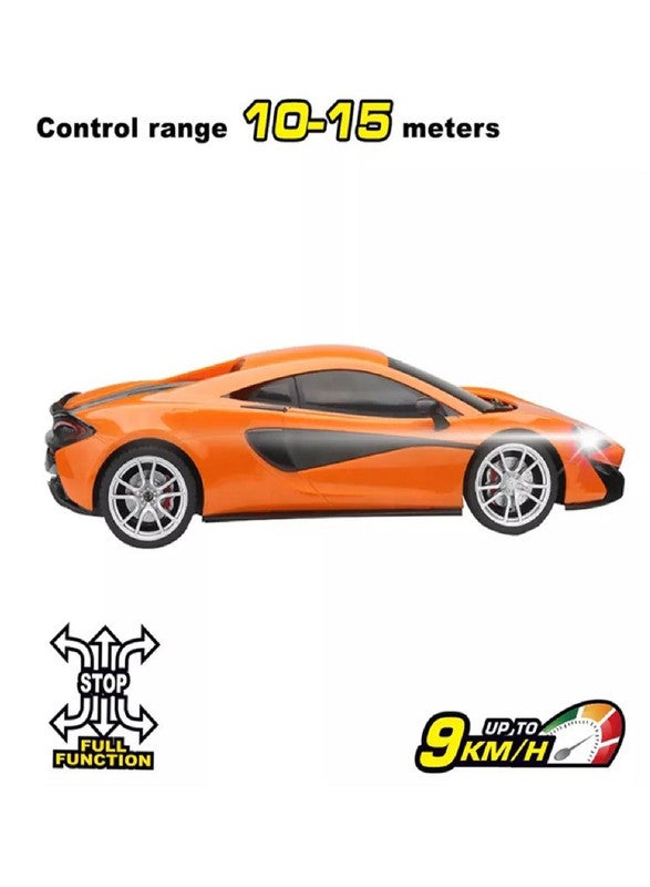 gearbox Kool Speed 1:24 R/C Mclaren 570S Remote Control Sports Car Toys For Kids  3 Years+ (Orange) - Image 1