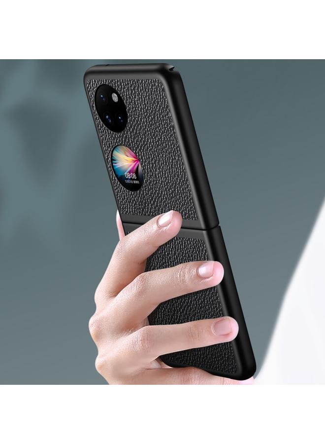 زبون جراب هاتف Huawei P50 Pocket Litchi Texture مقاوم للصدمات - Image 3