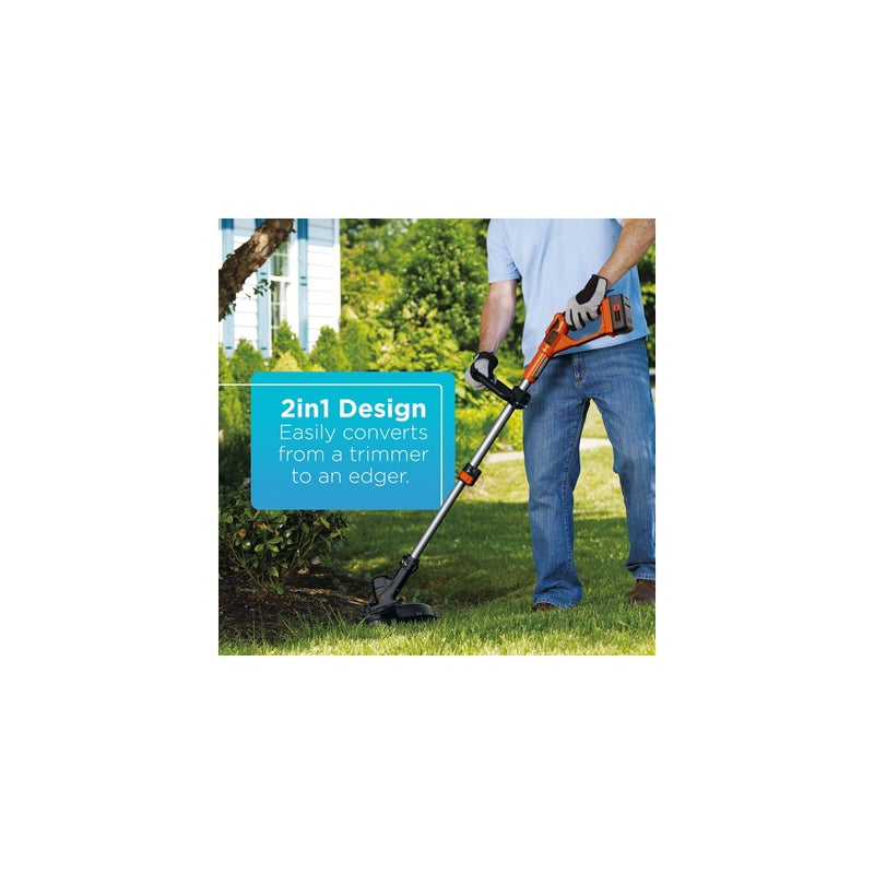 BLACK+DECKER 40V MAX* 13 in. 2in1 Cordless String Trimmer/Edger with POWERCOMMAND Kit (LST136) - Image 3
