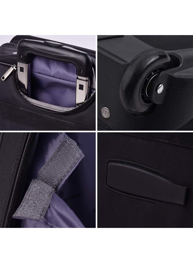 1PCS Rolling Briefcase Rolling Laptop Bag Computer Case with Wheels Spinner Mobile Office Carry On Luggage for 14.in Business Notebook for Women Men - Image 3