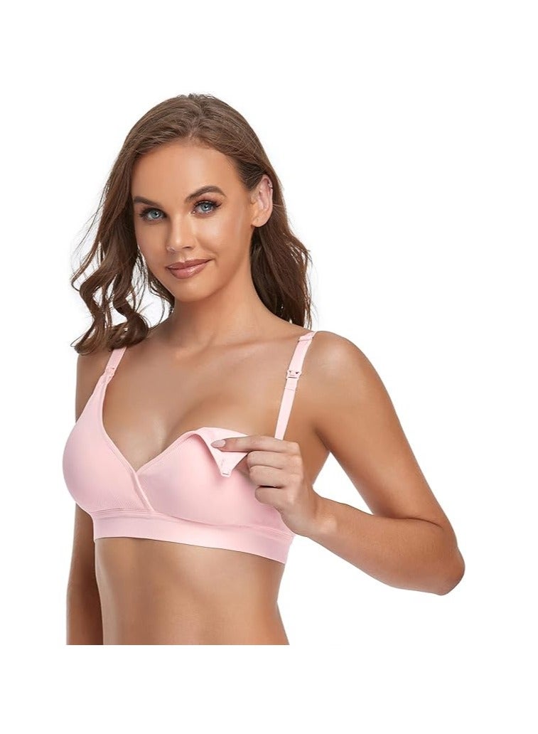 Wireless Nursing Bras for Breastfeeding 3 Pack Maternity Bras for Pregnancy Supportive for Women with Extra Extenders - Image 4