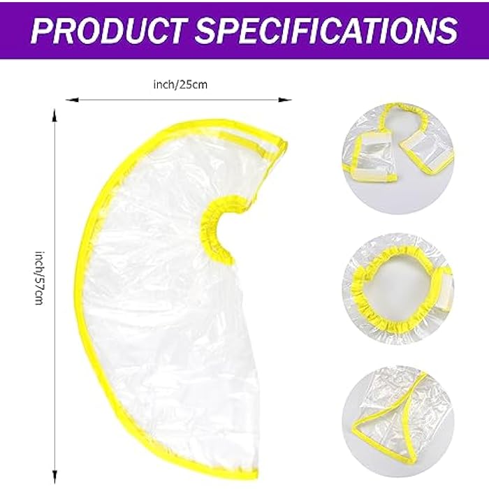 FERCAISH Hair Funnel for Upright Shampooing, Foldable Funnel Rinse Shampoo Washing Tool for Home Salon Hair Shampoo Washing Rinse Cape Accessory (Yellow) - Image 2