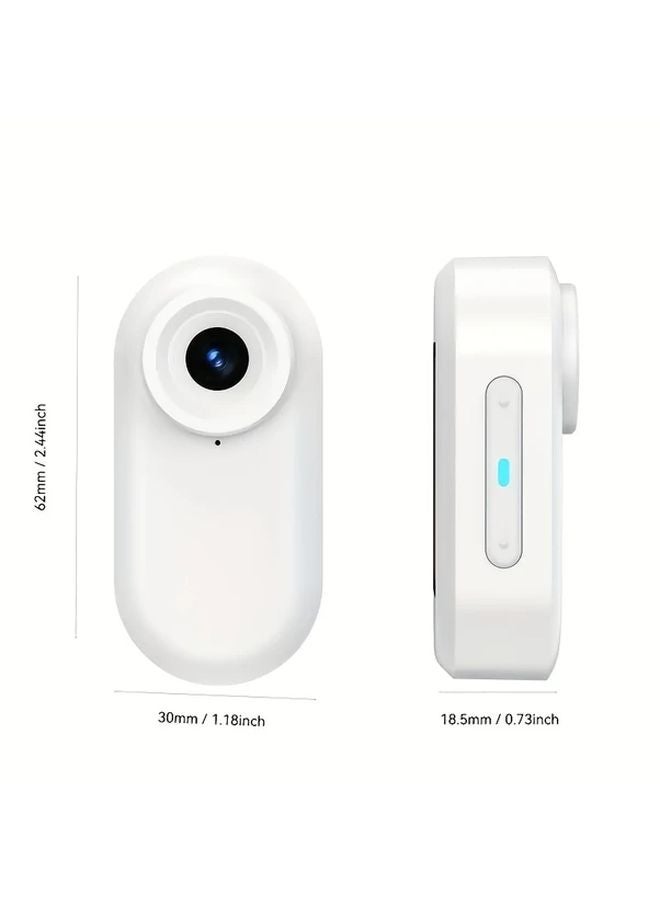 Black Wearable Camera 1080P FHD 32GB Card Magnetic Anti Shake USB Charging Portable Vlogging - Image 4