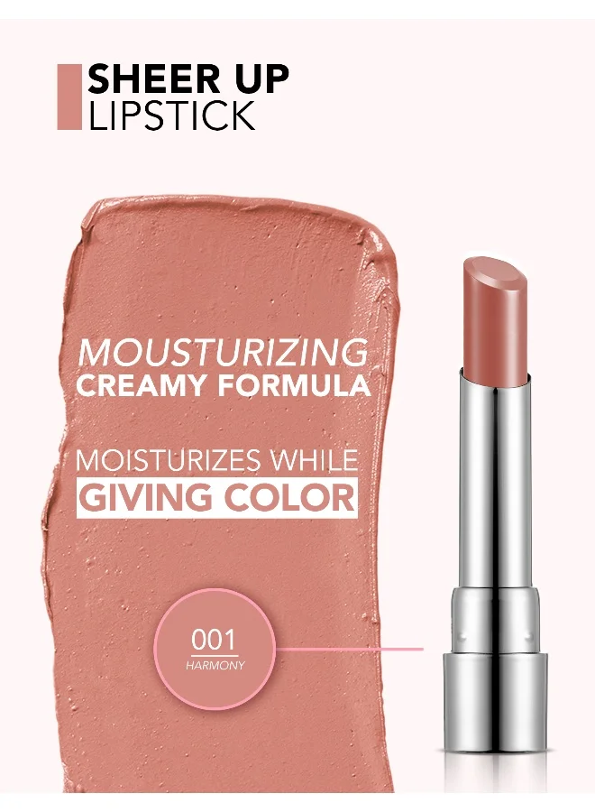 flormar Sheer Up Lipstick New - 017 Peachy Glow 017 Peachy Glow