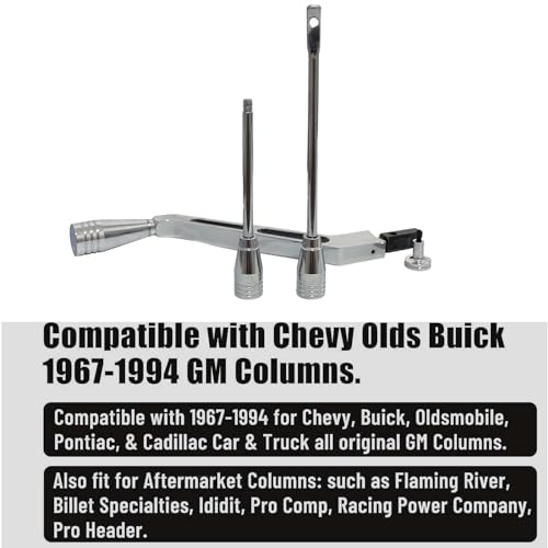 BST BSSP Polished Billet Aluminum Column Shifter Lever,Turn Signal, Lever Hazard Boots & Tilt Kit for 1967-1994 GM Columns Chevrolet Buick Oldsmobile Pontiac Cadillac - Image 2
