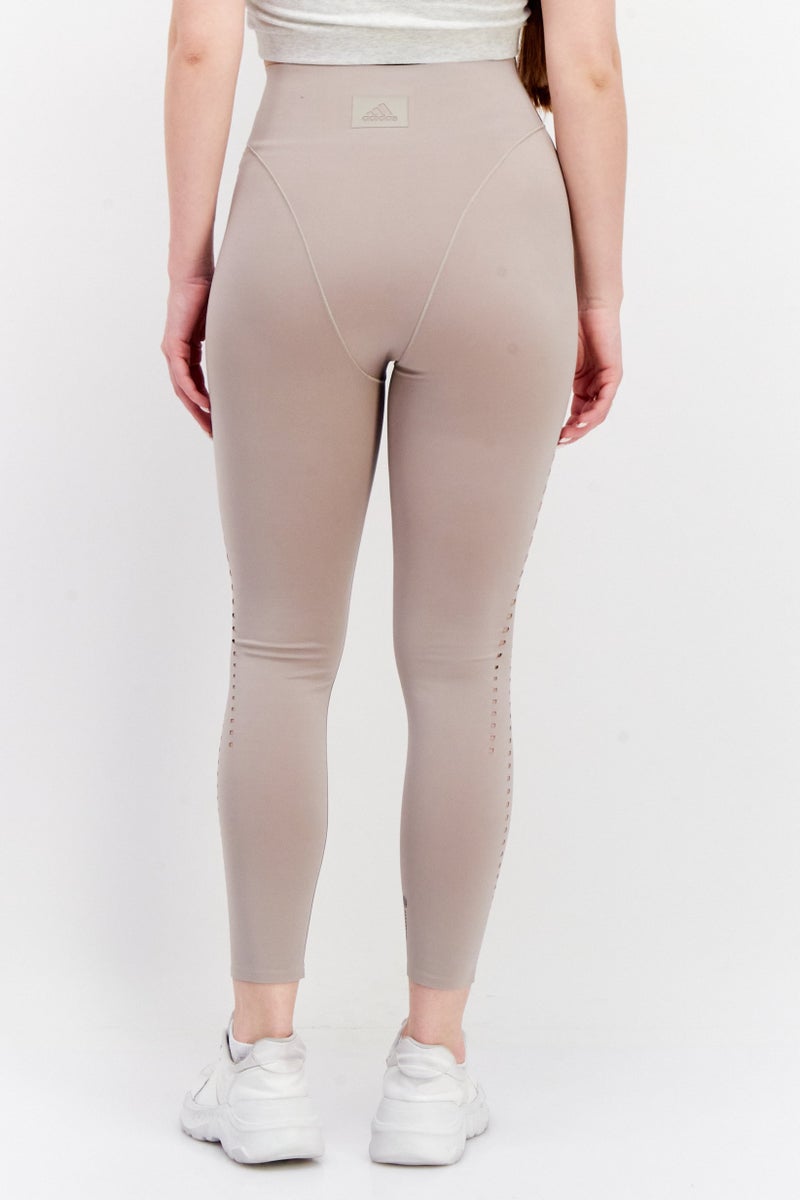 Adidas Women Sportswear Fit Training Tights, Tan - Image 4