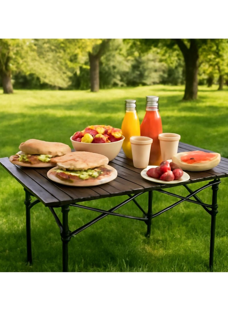 إيه جي دي طاولة محمولة للتخييم والنزهة قابلة للطي، مع حقيبة حمل، مناسبة للحدائق والشواء والسفر - Image 4