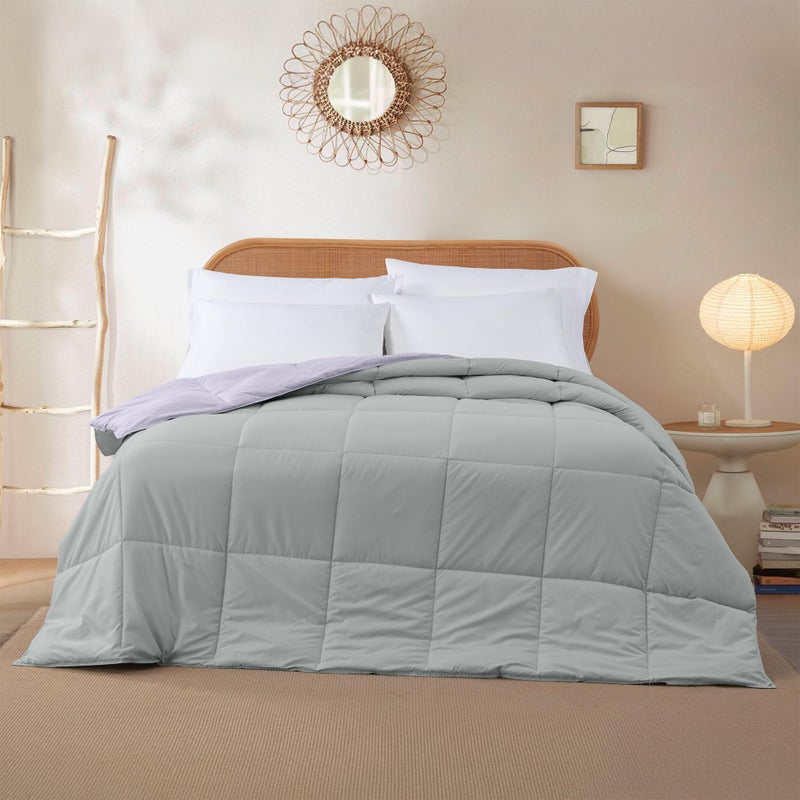 Modern Threads Down Alternative Reversible Comforter Purple/Silver King - Image 3