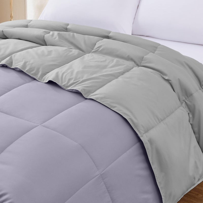 Modern Threads Down Alternative Reversible Comforter Purple/Silver King - Image 5