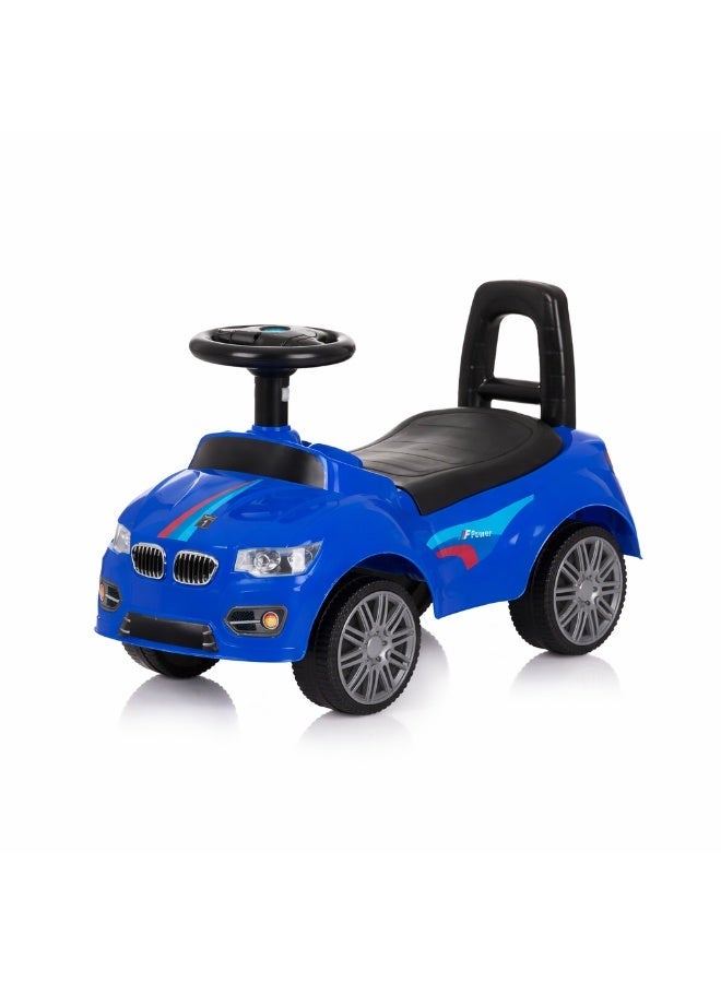 STORE 7 Ride-on and push car toy for children – steering wheel with horn and music – comfortable backrest, storage under the seat, fixed wheels for indoor and outdoor use – develops motor skills in children aged 2 years and above. 56 x 27 x 35 cm - Image 2