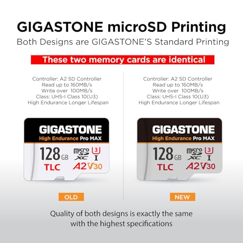 Gigastone 【5 Yrs Free Data Recovery】【Dash Cam】 GIGASTONE 128GB Micro SD Card, TLC High Endurance Pro MAX, Speed Up to 160MB/s, Compatible with REDTIGER Rove VIOFO VANTRUE PRUVEEO, MicroSDXC UHS-I A2 V30 U3 - Image 2