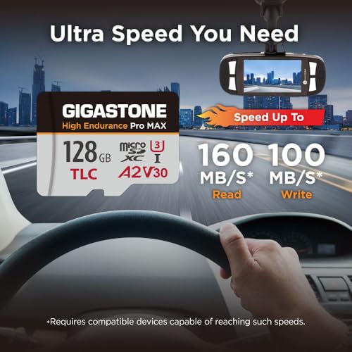 Gigastone 【5 Yrs Free Data Recovery】【Dash Cam】 GIGASTONE 128GB Micro SD Card, TLC High Endurance Pro MAX, Speed Up to 160MB/s, Compatible with REDTIGER Rove VIOFO VANTRUE PRUVEEO, MicroSDXC UHS-I A2 V30 U3 - Image 3