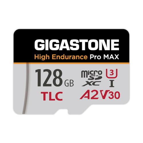 Gigastone 【5 Yrs Free Data Recovery】【Dash Cam】 GIGASTONE 128GB Micro SD Card, TLC High Endurance Pro MAX, Speed Up to 160MB/s, Compatible with REDTIGER Rove VIOFO VANTRUE PRUVEEO, MicroSDXC UHS-I A2 V30 U3 - Image 1