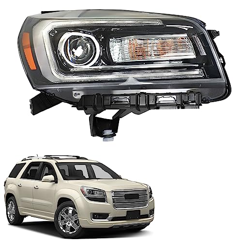 ANTUKO 1-Pack Headlight Assembly Clear Lens Halogen Right Side Replacement for Acadia 2013-2016 - Image 1