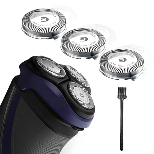 tuokiy SH30 Replacement Heads Compatible with Philips Norelco Series 3000, 2000, 1000 Shavers, SH30 Blades for Philips Norelco 3900, 3600, 2400 Shaver, 3 Pieces Pack - Image 1