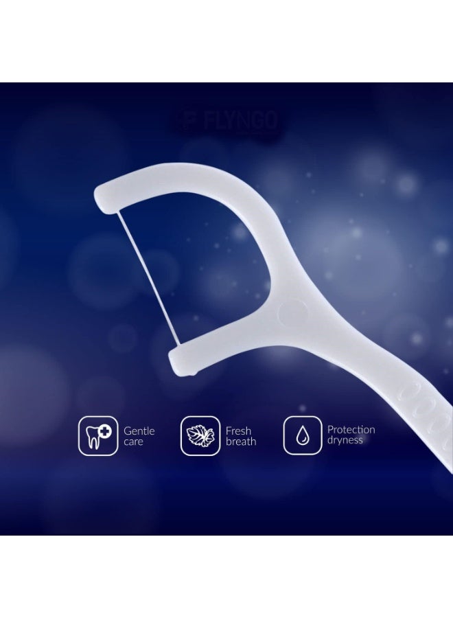 موزع أعواد خيط أسنان أوتوماتيكي مع 80 عود – أنيق، محمول، وقابل لإعادة التعبئة – أبيض - Image 3