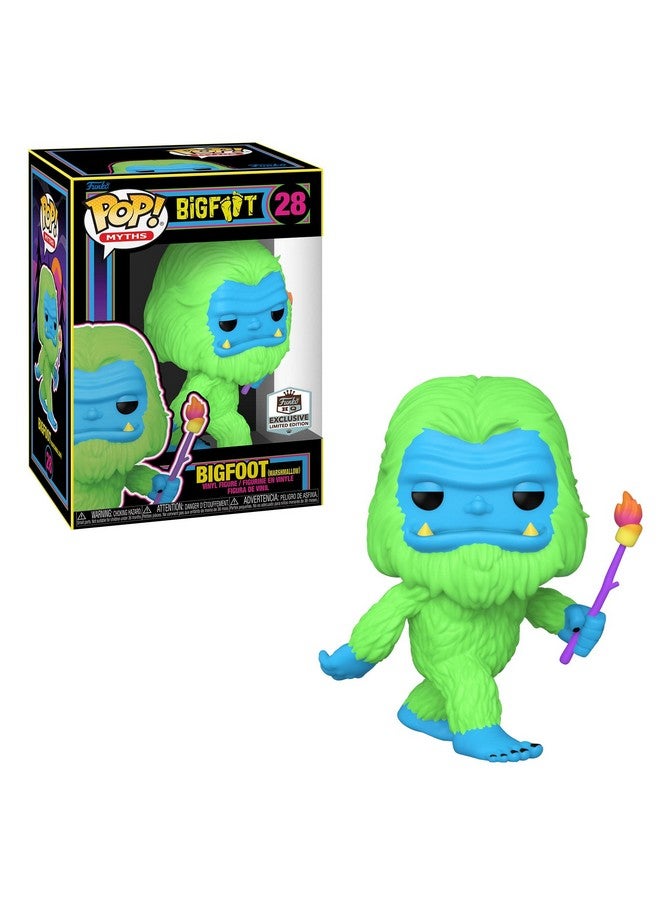 Funko 69592 Pop! Myths - Bigfoot with Marshmallow HQ Blacklight Exclusive Limited Edition #28 - Image 1
