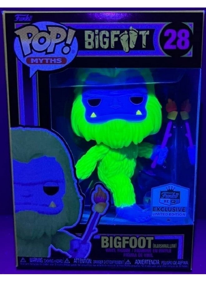 Funko 69592 Pop! Myths - Bigfoot with Marshmallow HQ Blacklight Exclusive Limited Edition #28 - Image 5