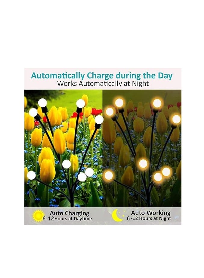 6 أدى ضوء اليراعات الشمسية ، والطاقة الشمسية في الهواء الطلق ضوء للماء ، ستاربورست سوينغ ضوء اليراعات الشمسية ، في الهواء الطلق مصباح الديكور المستخدمة في المناظر الطبيعية الطريق ( 2 ، الحارة ) - Image 5