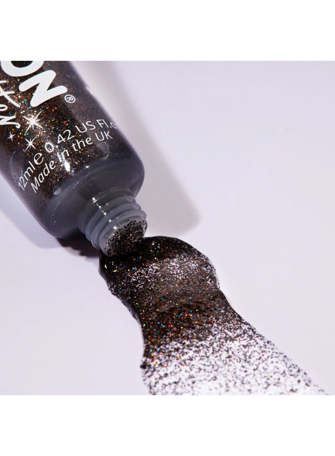 Moon Glitter جل لامع للهولوجرام للوجه والجسم من مون جلتر - 0.40 أونصة سائلة - مجموعة من 8 ألوان - طلاء وجه لامع - Image 5