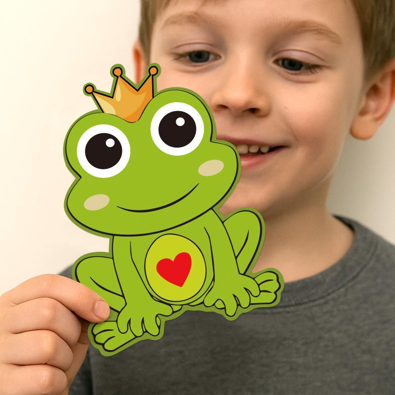 PARTYLOUD Valentines Cards for Kids Classroom, 48 PCS Animal Valentine Cards with Stickers, Valentines Exchange Bookmarks for Kids Valentine Classroom Gifts School Parties - Image 5