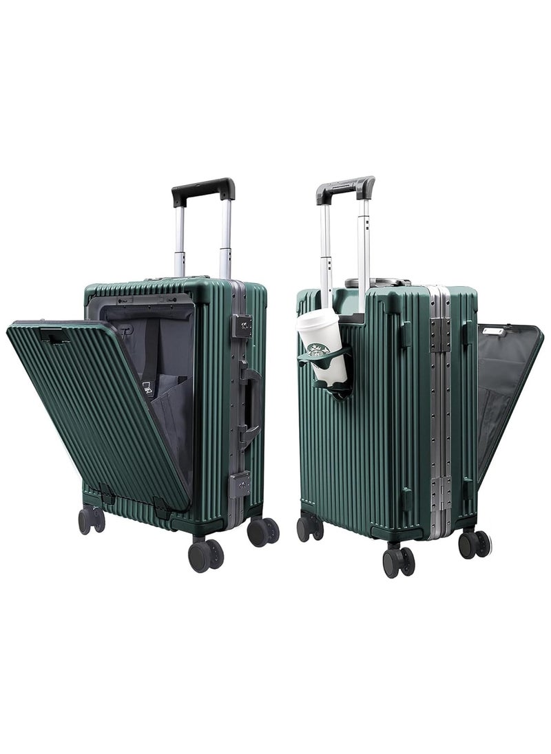 Piccasio 20-Inch Travel Luggage Carry-on,Lightweight Fashion Trolley With Spinner Wheels, Suitcase With Open Laptop Compartment, Travel Bag, and Luggage Sets for Unisex Adults  - Image 1