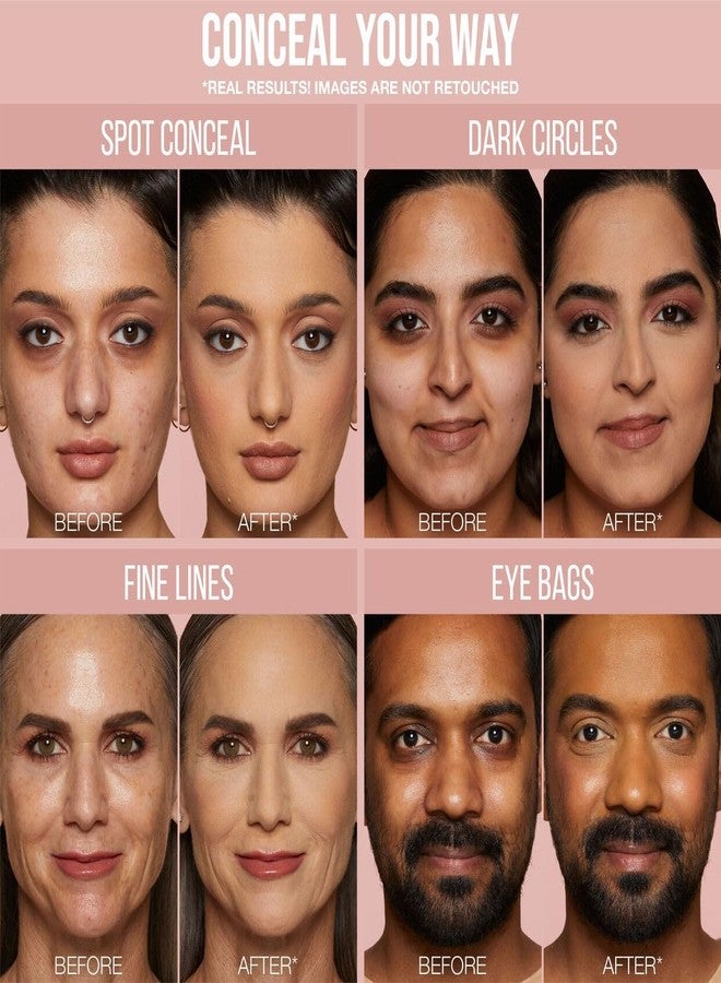 HUDA BEAUTY #FauxFilter Luminous Matte Buildable Coverage Crease Proof Concealer Nougat 2.5 Golden - Image 5