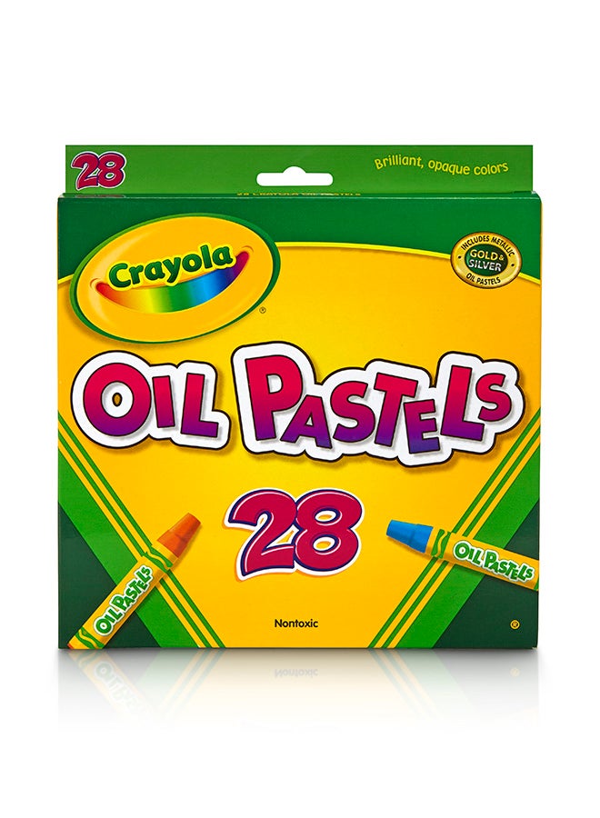 Crayola أقلام شمع 28 عدد باستيل زيتي - Image 2