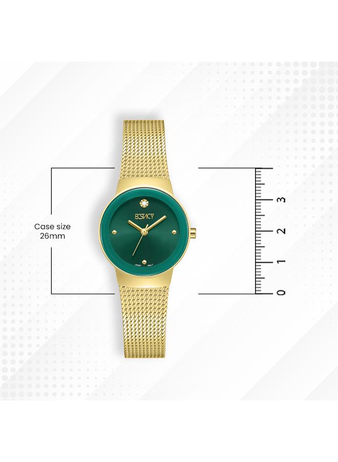 ECSTACY Women's Stainless Steel Analog Watch E25505-GMGG - 26mm mm - Image 5