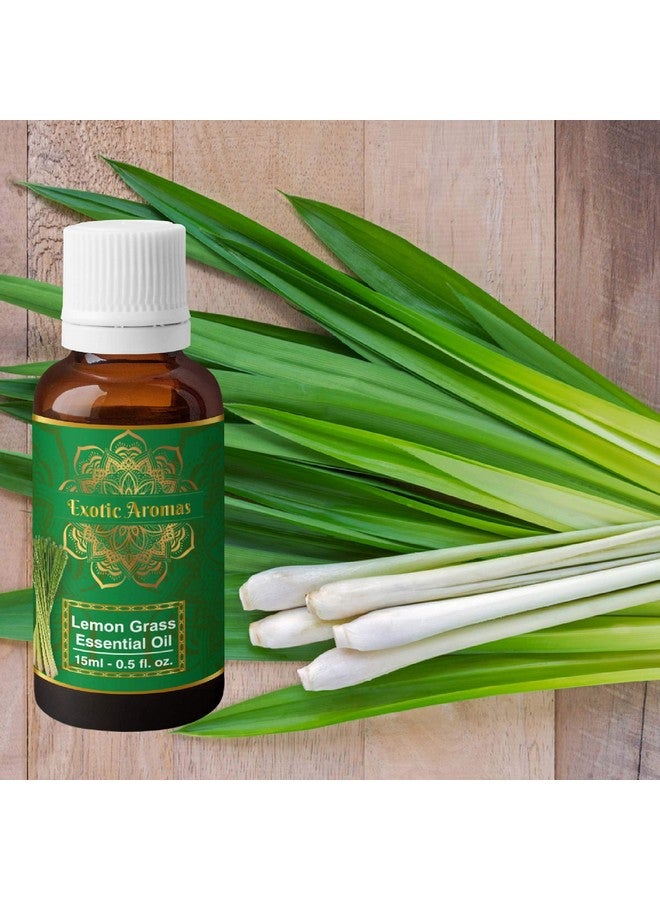 Exotic Aromas Lemon Grass Oil, Essential Oil (15Ml + 15Ml) Pack Of 2 - Image 2