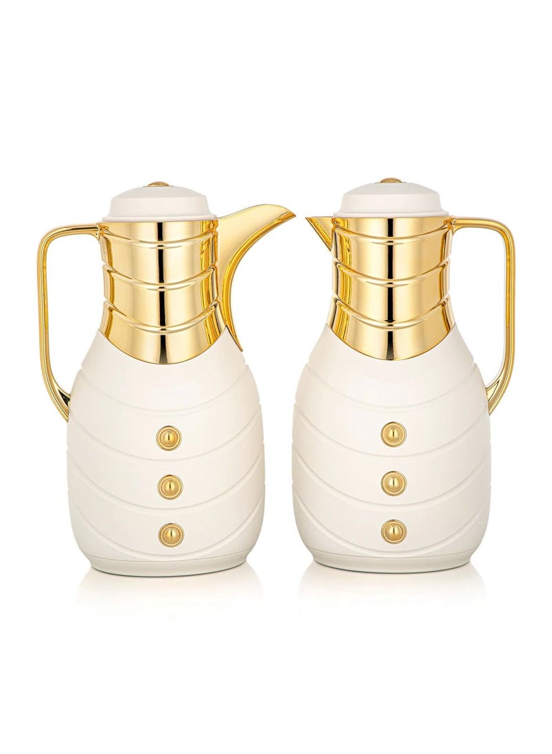 السيف  طقم ترامس درة للشاي والقهوة من السيف لولؤي/ذهبي - Image 2