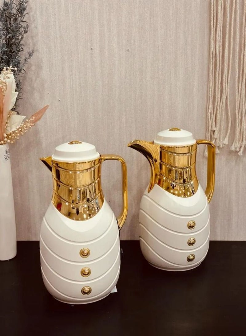 السيف  طقم ترامس درة للشاي والقهوة من السيف لولؤي/ذهبي - Image 1