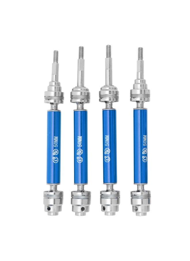 Thoraya 4 Sets RC Steel Front and Rear CVD Drive Shafts Replacement RC Upgrades Parts for TRAXXAS SLASH 1/10 RC Car Blue  - Image 2