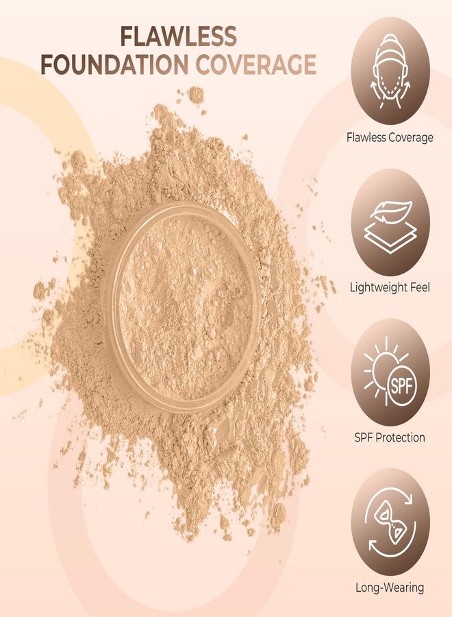 Sweet Face Minerals FOUNDATION with FLAWLESS FACE BRUSH Mineral Makeup (WARM Neutral Shade-Most Popular) Matte Natural Loose Powder Bare Skin Cosmetics Full Coverage Long Lasting All Skin Types SPF 18 - Image 4